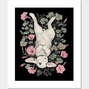 Cottagecore Flower Bunny Rabbit Countryside Garden Lover Posters and Art